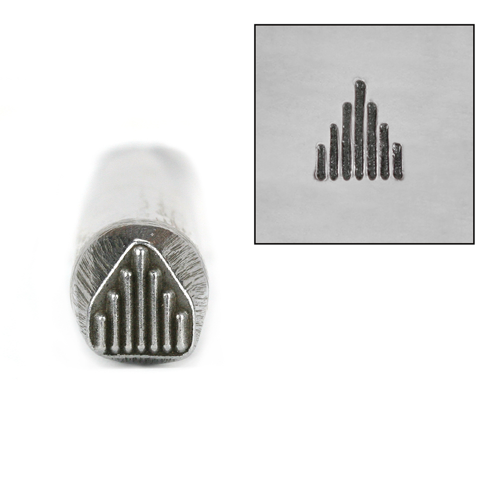 Metal Stamping Tools Large Native American Graduated Lines Metal Design Stamp